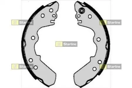 Тормозные колодки барабанные, к-кт. STARLINE BC 06340