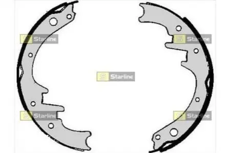 Тормозные колодки барабанные, к-кт. STARLINE BC 06010