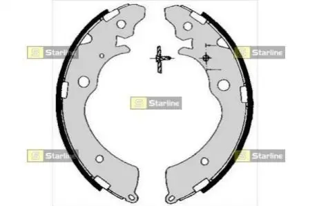 Тормозные колодки барабанные, к-кт. STARLINE BC 05690