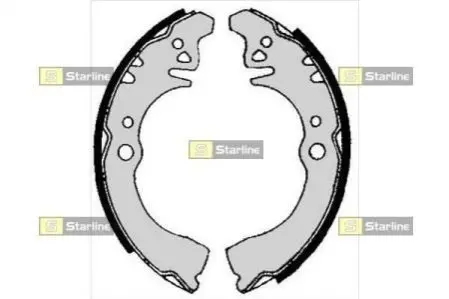 Тормозные колодки барабанные, к-кт. STARLINE BC 05640