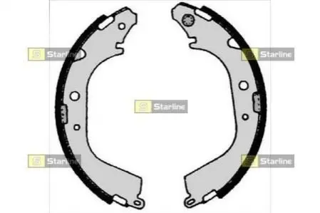 Тормозные колодки барабанные, к-кт. STARLINE BC 05280