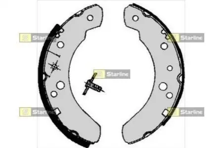 Тормозные колодки барабанные, к-кт. STARLINE BC 05070