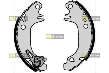 Тормозные колодки барабанные, к-кт. STARLINE BC 04930