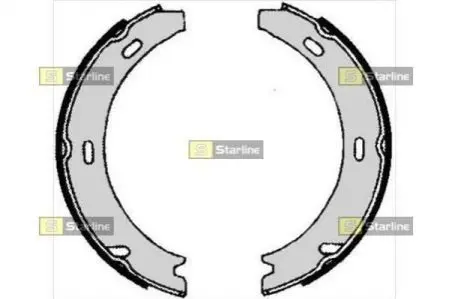 Тормозные колодки барабанные, к-кт. STARLINE BC 04730