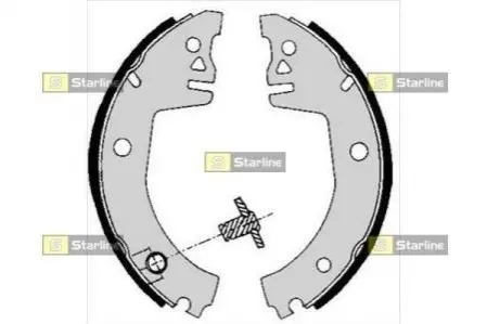 Тормозные колодки барабанные, к-кт. STARLINE BC 05780