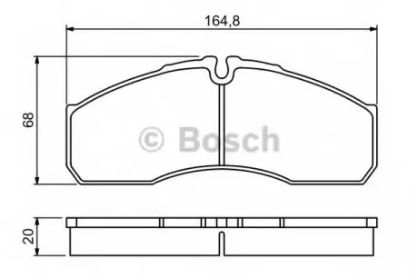 Тормозные колодки дисковые, к-кт. BOSCH 0 986 494 266 (фото 1)