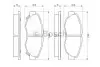 Тормозные колодки дисковые, к-кт. 0 986 461 124 BOSCH