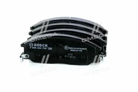 Тормозные колодки дисковые, к-кт. BOSCH 0 986 424 729 (фото 1)