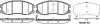 Колодка гальм. CHEVROLET CAPTIVA передн. (пр-во REMSA) 1261.12