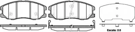 Колодка торм. CHEVROLET CAPTIVA передн. REMSA 1261.12