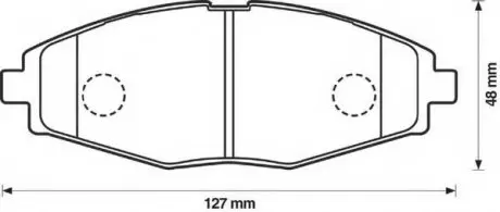 Колодка торм. DAEWOO LANOS 1.5 передн. Jurid 572402J