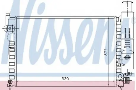 Радиатор CN XM(89-)2.0(+)[OE 1301.A1] NISSENS 61230