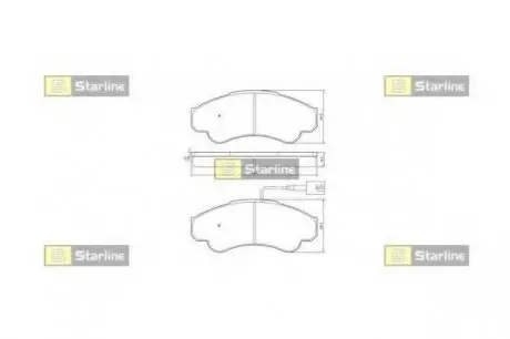 Гальмівні колодки дискові STARLINE BD S840P