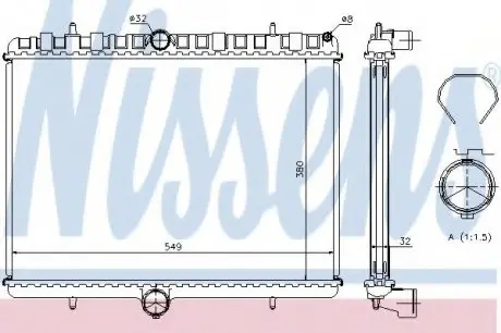 Радіатор CN C8(02-)2.0 HDi(+)[OE 1330.Q7] NISSENS 63621A