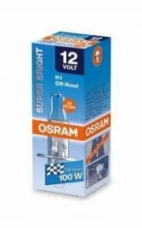 Лампа накаливания H1 100W 12V PX14,5S OSRAM 64152SB (фото 1)