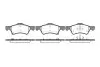 Колодка гальм. CHRYSLER, DODGE передн. (пр-во REMSA) 0810.02