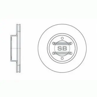 Диск тормозной TOYOTA PRADO передн. (SANGSIN) Hi-Q (SANGSIN) SD4004