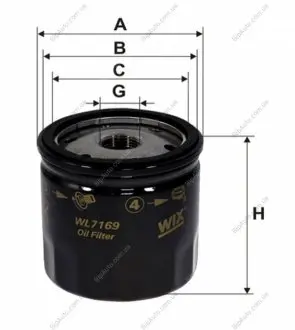 Фільтр оливний WIX WIX FILTERS WL7169