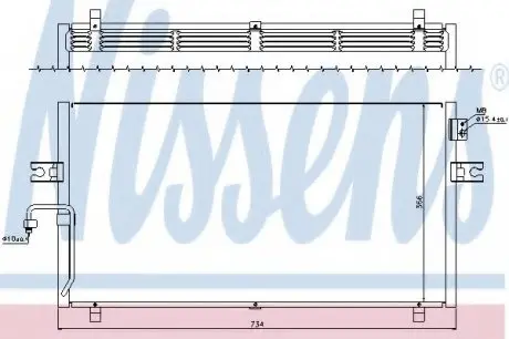 Конденсер INFIN I 30[OE 92110-4L005] NISSENS 94499