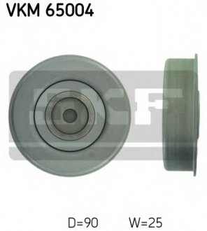 Натяжний ролик, поліклиновий ремінь SKF VKM 65004 (фото 1)