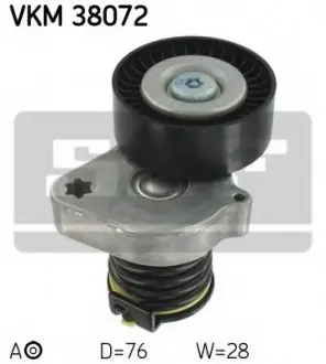 Натяжний ролик, полікліновий ремінь SKF VKM 38072