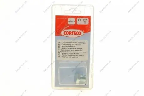 Нарізна пробка, масляний піддон CORTECO 220117S
