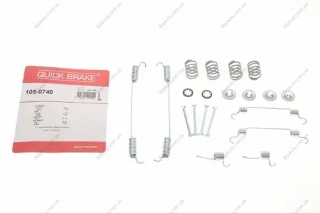 Гальмівні аксесуари (Монтажний комп-кт колодки) QUICK BRAKE 105-0740