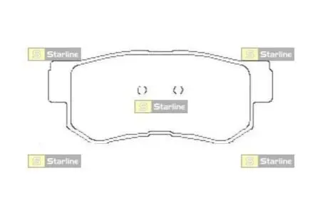 Гальмівні колодки дискові STARLINE BD S441