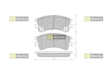 Гальмівні колодки дискові STARLINE BD S431