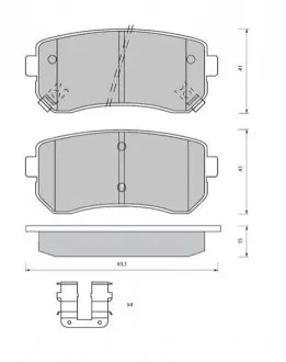 Гальмівні колодки дискові STARLINE BD S409