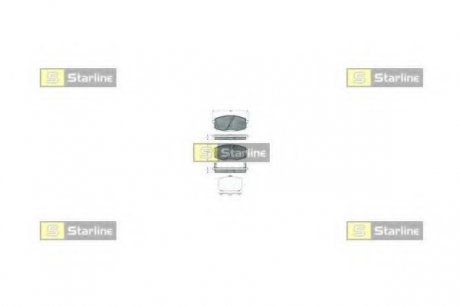 Гальмівні колодки дискові STARLINE BD S378