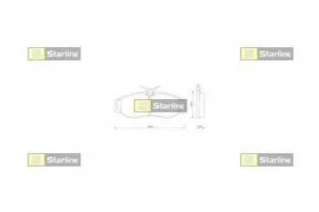 Гальмівні колодки дискові STARLINE BD S257
