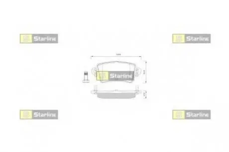 Гальмівні колодки дискові STARLINE BD S251