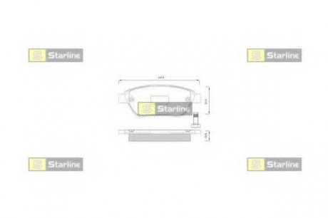Гальмівні колодки дискові STARLINE BD S248 (фото 1)