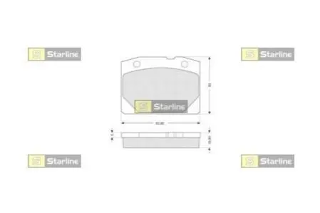 Гальмівні колодки дискові STARLINE BD S196