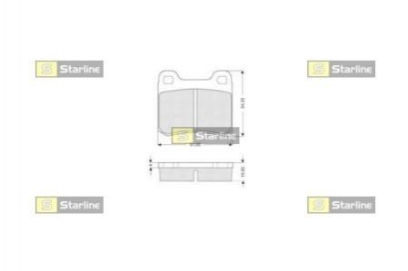 Колодки тормозные дисковые, к-кт. STARLINE BD S190 (фото 1)