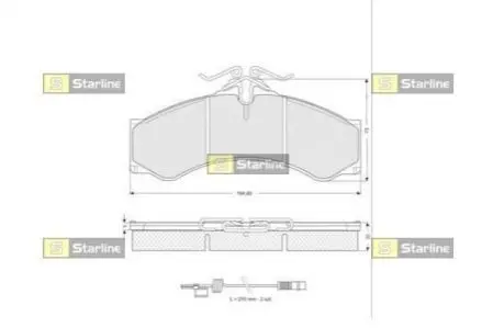 Гальмівні колодки дискові STARLINE BD S061