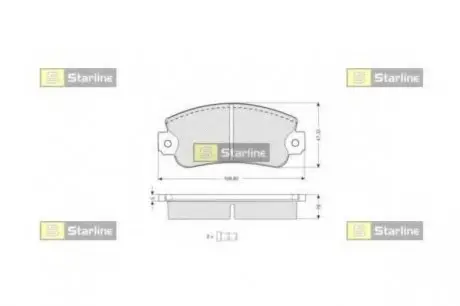 Гальмівні колодки дискові STARLINE BD S026