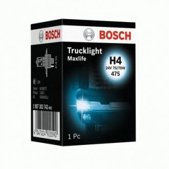 Лампа H4 24V 75/70W P43t HEAVY DUTY BOSCH 1 987 302 742 (фото 1)