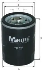 Фильтр масляный MAZDA, MITSUBISHI M-FILTER TF27