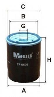 Фільтр масляний MITSUBISHI Lancer M-FILTER TF6508 (фото 1)