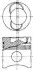 Поршень MAN 108.0 D0824/D0826 EURO I (пр-во Nural) 87-285900-00