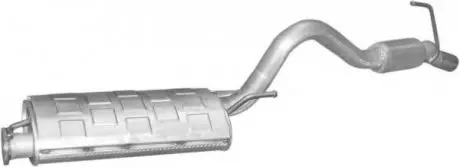 Глушник задн. MITSUBISHI L200 POLMOSTROW 14.145