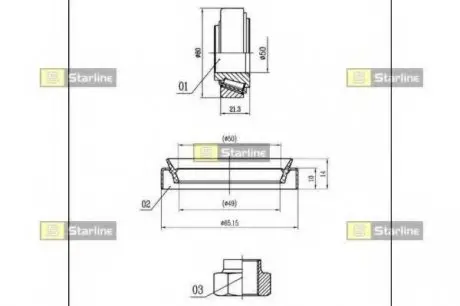 Підшипник колісний STARLINE LO 01444