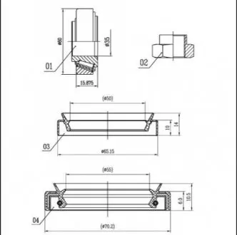 Подшипник ступицы колеса, к-кт. STARLINE LO 00687