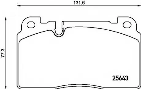 Тормозные колодки дисковые, к-кт. BREMBO P85 133 (фото 1)