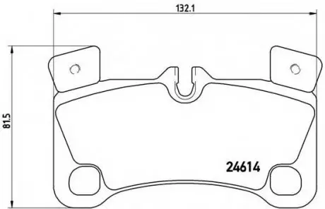 Тормозные колодки дисковые, к-кт. BREMBO P85 103