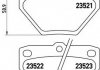 Гальмівні колодки дискові, к-кт. P83 052 BREMBO