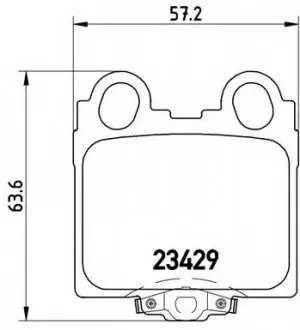 Тормозные колодки дисковые, к-кт. BREMBO P83 045