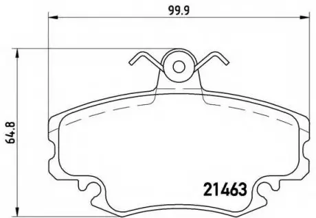 Тормозные колодки дисковые, к-кт. BREMBO P68 038